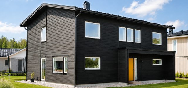 Villa Stephansson – modern tvåplansvilla i Skövde