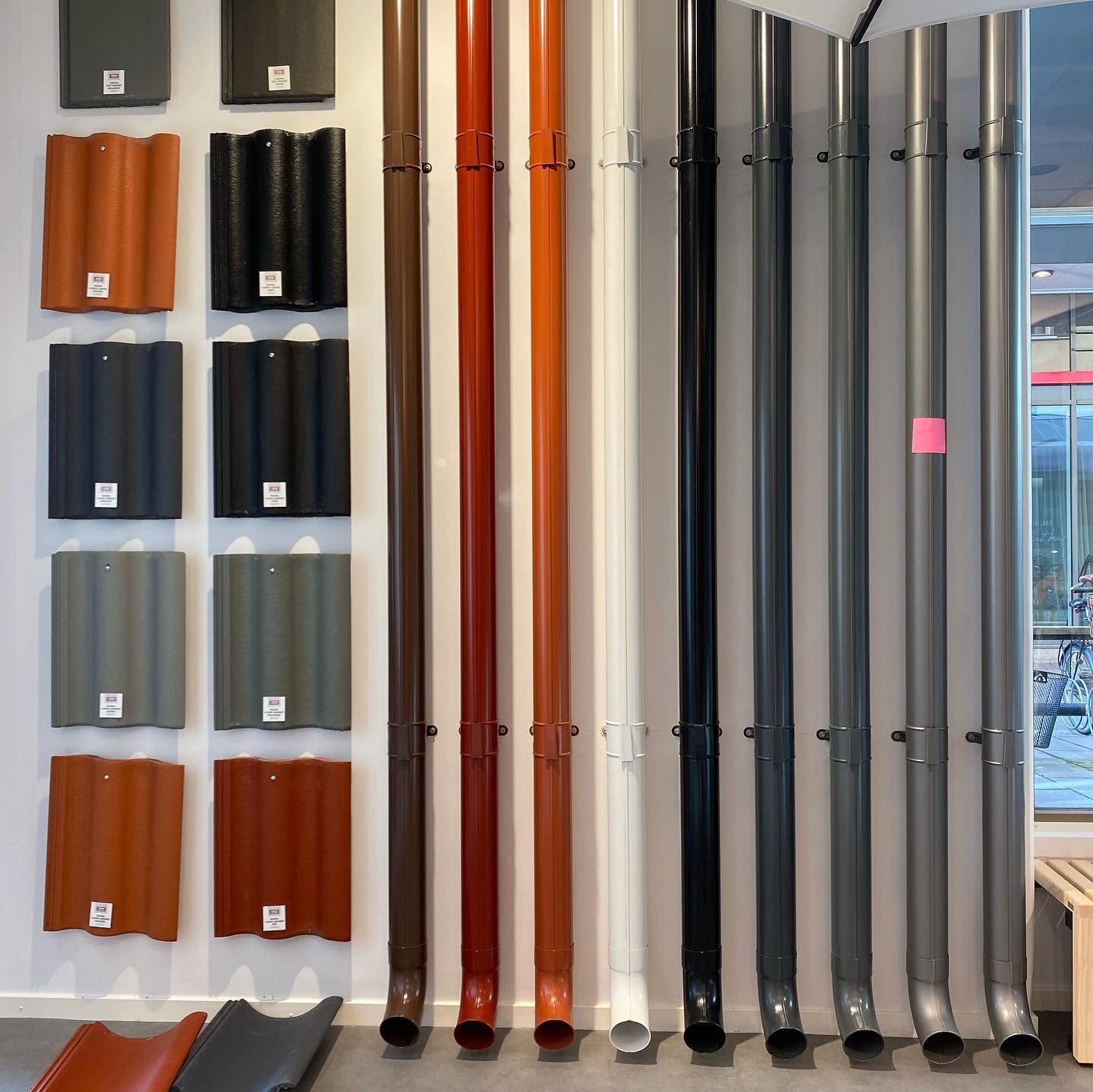 Detaljer i showroom