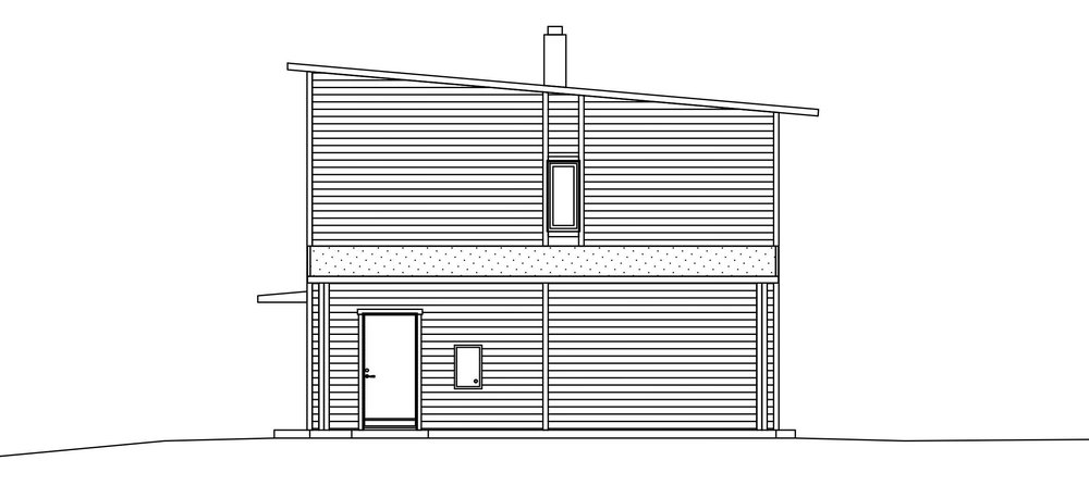 Villa Berling – fasad garage entré