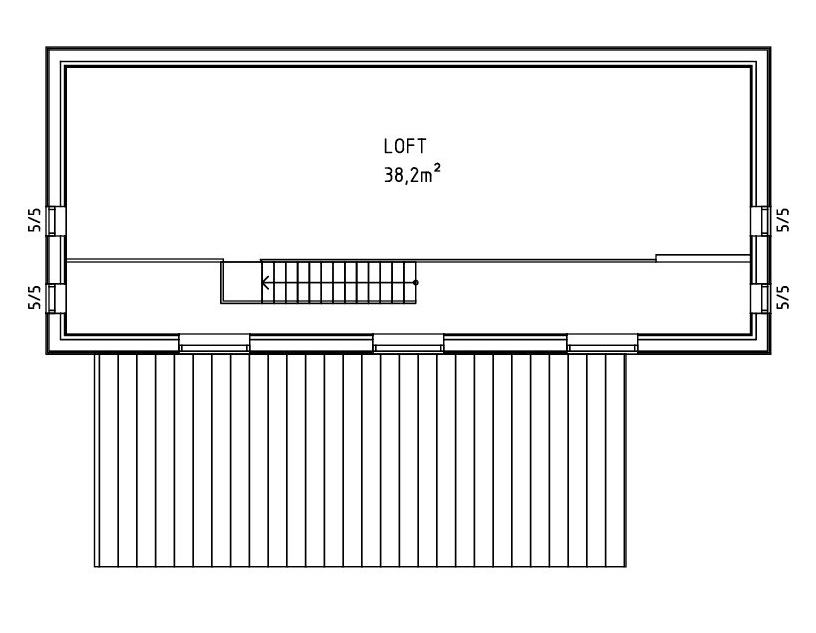 Villa Hjort - Fritidshus Loft v2