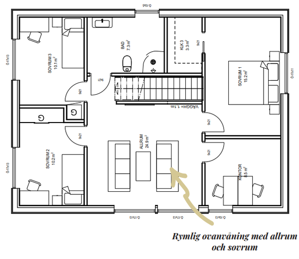 Haruka Planlösning Övre våning