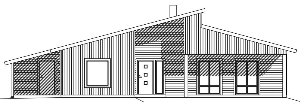 Villa Nyström – fasad entré