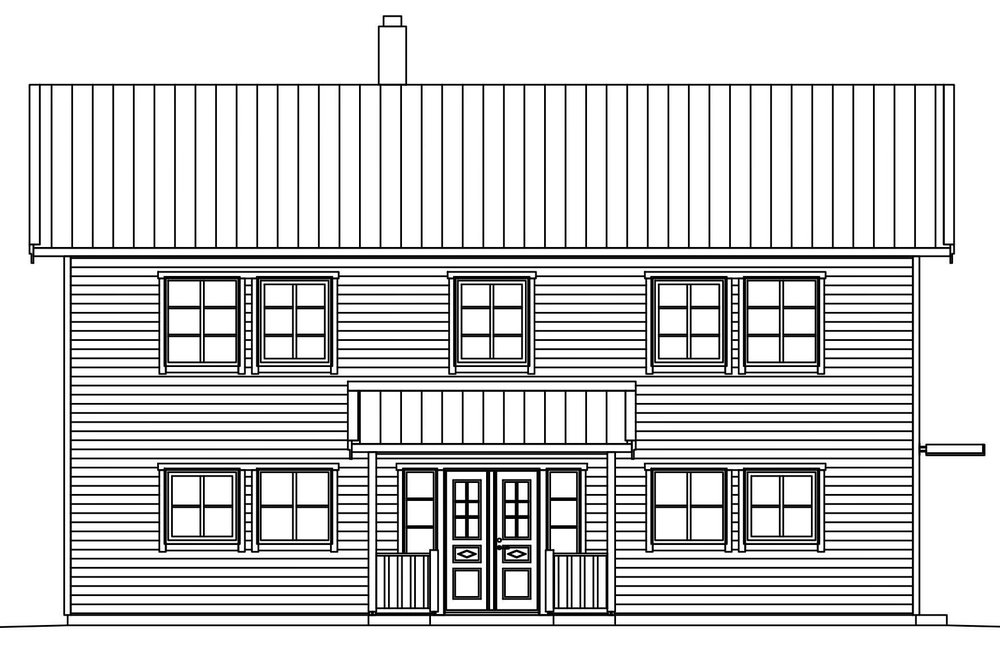 Villa Sandén – fasad 1 entré